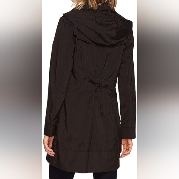XS/TP Cole Haan Women's Packable Rain Jacket with Hood and Bow XS/TP - Picture 3 of 13